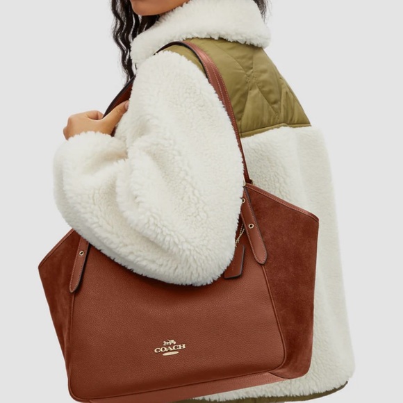 Coach Leather Hobo Shoulder Bag in Rich Brown - Picture 1 of 4